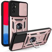 Husa pentru Samsung Galaxy A13 5G / A04s cu inel Ring Armor Kickstand Tough, protectie camera, rose gold
