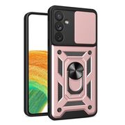 Husa pentru Samsung Galaxy A34 cu inel Ring Armor Kickstand Tough, protectie camera, rose gold