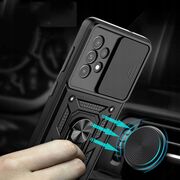 Husa pentru Samsung Galaxy A53 cu inel Ring Armor Kickstand Tough, protectie camera, rose gold