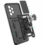 Husa pentru Samsung Galaxy A53 cu inel Ring Armor Kickstand Tough, protectie camera, rose gold