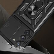 Husa pentru Samsung Galaxy S22 cu inel Ring Armor Kickstand Tough, protectie camera, verde