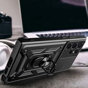 Husa pentru Samsung Galaxy S22 Ultra cu inel Ring Armor Kickstand Tough, protectie camera, rose gold