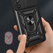 Husa pentru Samsung Galaxy S23 Plus cu inel Ring Armor Kickstand Tough, protectie camera, verde