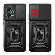 Husa pentru Xiaomi Redmi Note 12 5G cu inel Ring Armor Kickstand Tough, protectie camera, verde