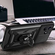 Husa pentru  Xiaomi Redmi Note 13 5G Ring Armor Kickstand Tough Rugged Cover cu protectie camera, verde