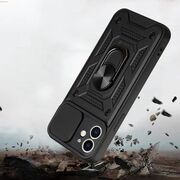 Husa pentru iPhone 11 cu inel Ring Armor Kickstand Tough, protectie camera, verde