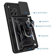 Husa pentru OnePlus 12R Ring Armor Kickstand Tough, protectie camera, verde