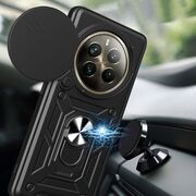 Husa pentru Realme 12 Pro / 12 Pro+ Plus cu inel Ring Armor Kickstand Tough, protectie camera, verde