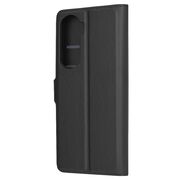 Husa pentru  Honor 90 lite tip carte cu inchidere magnetica, compartimente pentru carduri si functie stand, negru