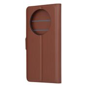Husa pentru  Honor Magic 5 Lite tip carte cu inchidere magnetica, compartimente pentru carduri si functie stand, maro