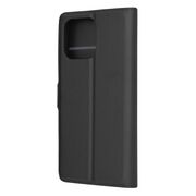 Husa pentru  Honor X8a tip carte cu inchidere magnetica, compartimente pentru carduri si functie stand, negru