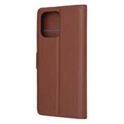 Husa pentru  Honor X8a tip carte cu inchidere magnetica, compartimente pentru carduri si functie stand, maro