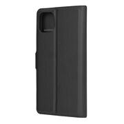 Husa pentru  iPhone 11 Pro Max tip carte cu inchidere magnetica, compartimente pentru carduri si functie stand, negru