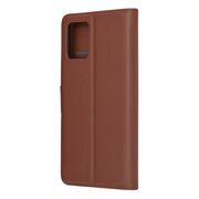 Husa Motorola Moto E13 Techsuit Leather Book tip carte, maro