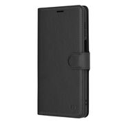 Husa Motorola Moto G14 Techsuit Leather Book tip carte, negru