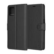 Husa Motorola Moto G32 Techsuit Leather Book tip carte, negru