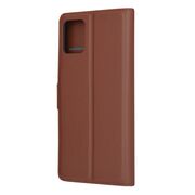 Husa Motorola Moto G32 Techsuit Leather Book tip carte, maro