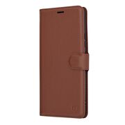 Husa Motorola Moto G72 Techsuit Leather Book tip carte, maro
