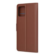 Husa Motorola Moto G72 Techsuit Leather Book tip carte, maro