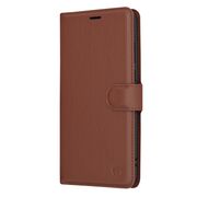 Husa Motorola Moto G84 Techsuit Leather Book tip carte, maro