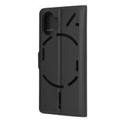 Husa Nothing Phone (2) Techsuit Leather Book tip carte, negru