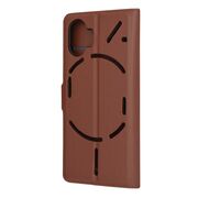 Husa Nothing Phone (2) Techsuit Leather Folio, maro