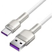 Cablu date Fast Charging USB, Type-C Baseus, 1m, alb, CAKF000102