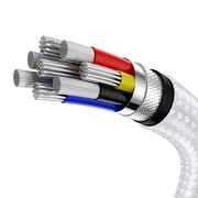 Cablu date Type-C Baseus, 100W, 480Mbps, 1m, alb, CATJK-C02