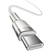 Cablu date Type-C Baseus, 100W, 480Mbps, 1m, alb, CATJK-C02