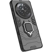 Husa pentru Realme 12+ cu inel Armor Kickstand Tough Rugged Cover, negru