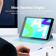 Husa pentru  iPad 9 10.2 inch 2021 rotativa de tip stand cu functie sleep/wake-up si slot pentru stylus, albastru