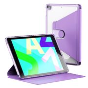 Husa pentru  iPad 9 10.2 inch 2021 rotativa de tip stand cu functie sleep/wake-up si slot pentru stylus, mov