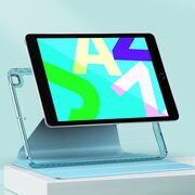 Husa pentru  iPad 9 10.2 inch 2021 rotativa de tip stand cu functie sleep/wake-up si slot pentru stylus, mov