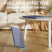 Husa iPad 10.2 inch 9/8/7 2021/2020/2019 cu suport Apple Pen si functie stand - emollient purple