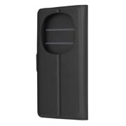 Husa pentru  Honor Magic 6 Pro tip carte cu inchidere magnetica, compartimente pentru carduri si functie stand, negru