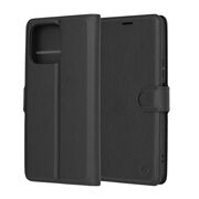 Husa Honor 70 Lite, X6, X8 5G Techsuit Leather Book tip carte, negru