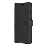 Husa Honor 70 Lite, X6, X8 5G Techsuit Leather Book tip carte, negru