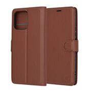 Husa Honor 70 Lite, X6, X8 5G Techsuit Leather Book tip carte, maro