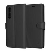 Husa Huawei P30 Techsuit Leather Folio, negru