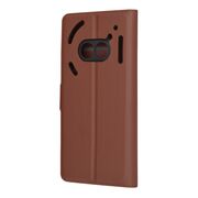 Husa pentru  Nothing Phone (2a), (2a) Plus tip carte cu inchidere magnetica, compartimente pentru carduri si functie stand, maro