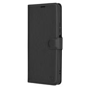 Husa Oppo A58 4G Techsuit Leather Book tip carte, negru