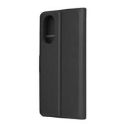 Husa pentru  Oppo A78 5G tip carte cu inchidere magnetica, compartimente pentru carduri si functie stand, negru