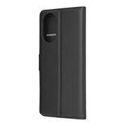 Husa Realme C67 4G Techsuit Leather Book tip carte, negru