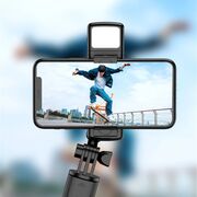 Selfie stick Bluetooth cu telecomanda si LED Techsuit S03-S