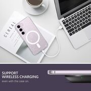 Husa sclipici Samsung Galaxy S23 Sparkle Skin cu MagSafe, transparenta