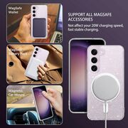 Husa sclipici Samsung Galaxy S23 Plus Sparkle Skin cu MagSafe, transparenta