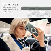 Husa sclipici Samsung Galaxy S23 Ultra Sparkle Skin cu MagSafe, transparenta