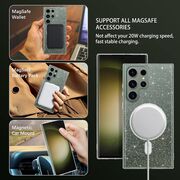 Husa sclipici Samsung Galaxy S23 Ultra Sparkle Skin cu MagSafe, transparenta