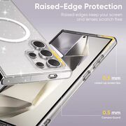 Husa sclipici Samsung Galaxy S24 Ultra Sparkle Skin cu MagSafe, transparenta