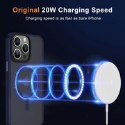 Husa pentru iPhone 15 Pro Max cu MagSafe, Ghost Series, translucent - albastru